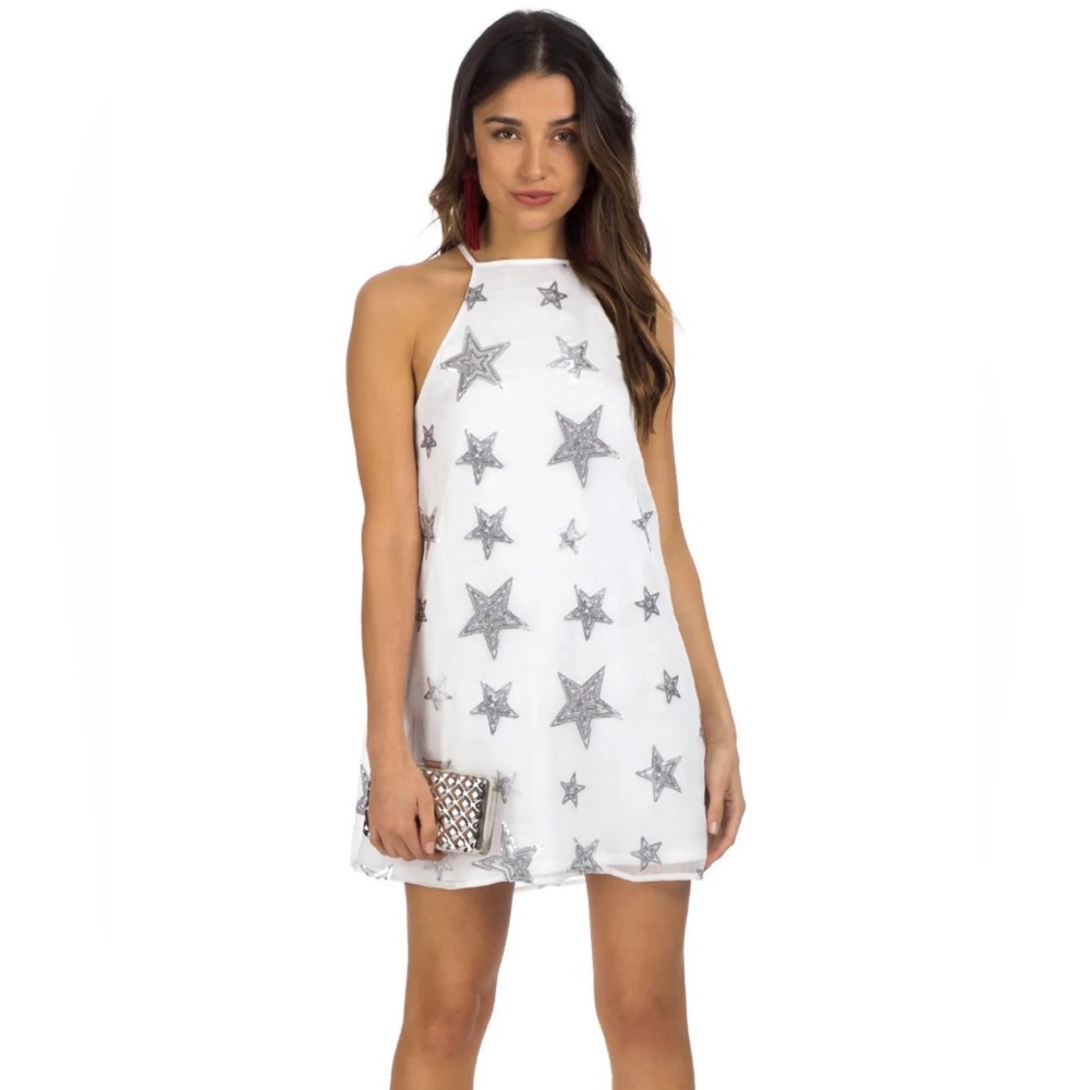 NWT Show Me Your Mumu size Med Gomez Mini dress in Star Bright Star Light $162+